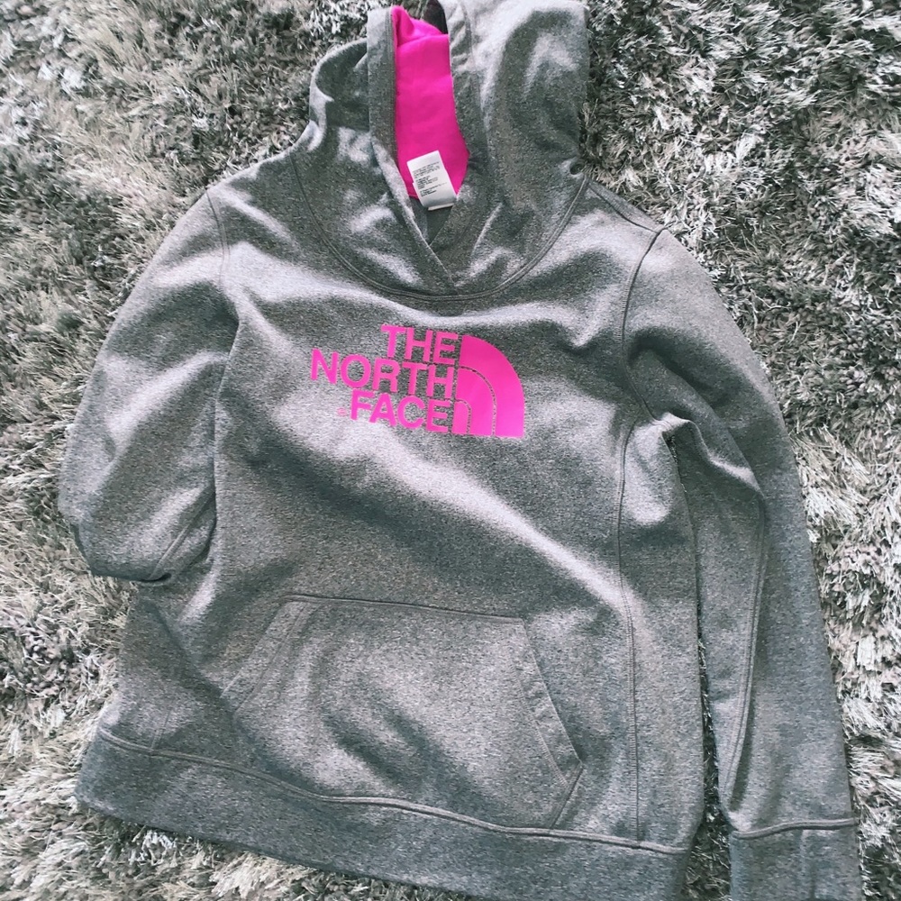 NORTH FACE grey hoodie